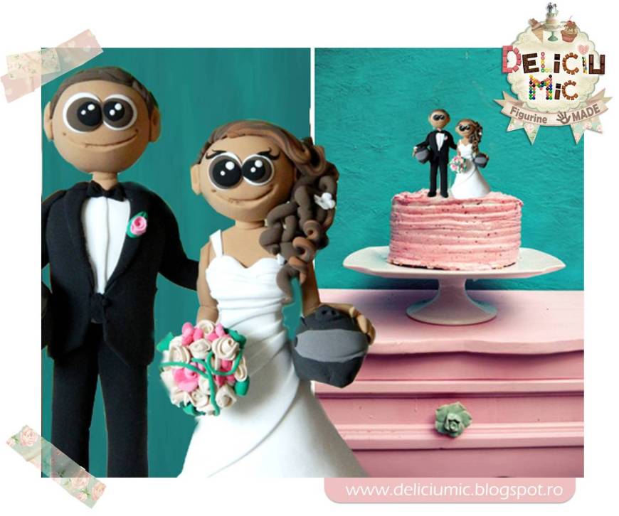 Figurine de tort nunta - Mire si Mireasa 